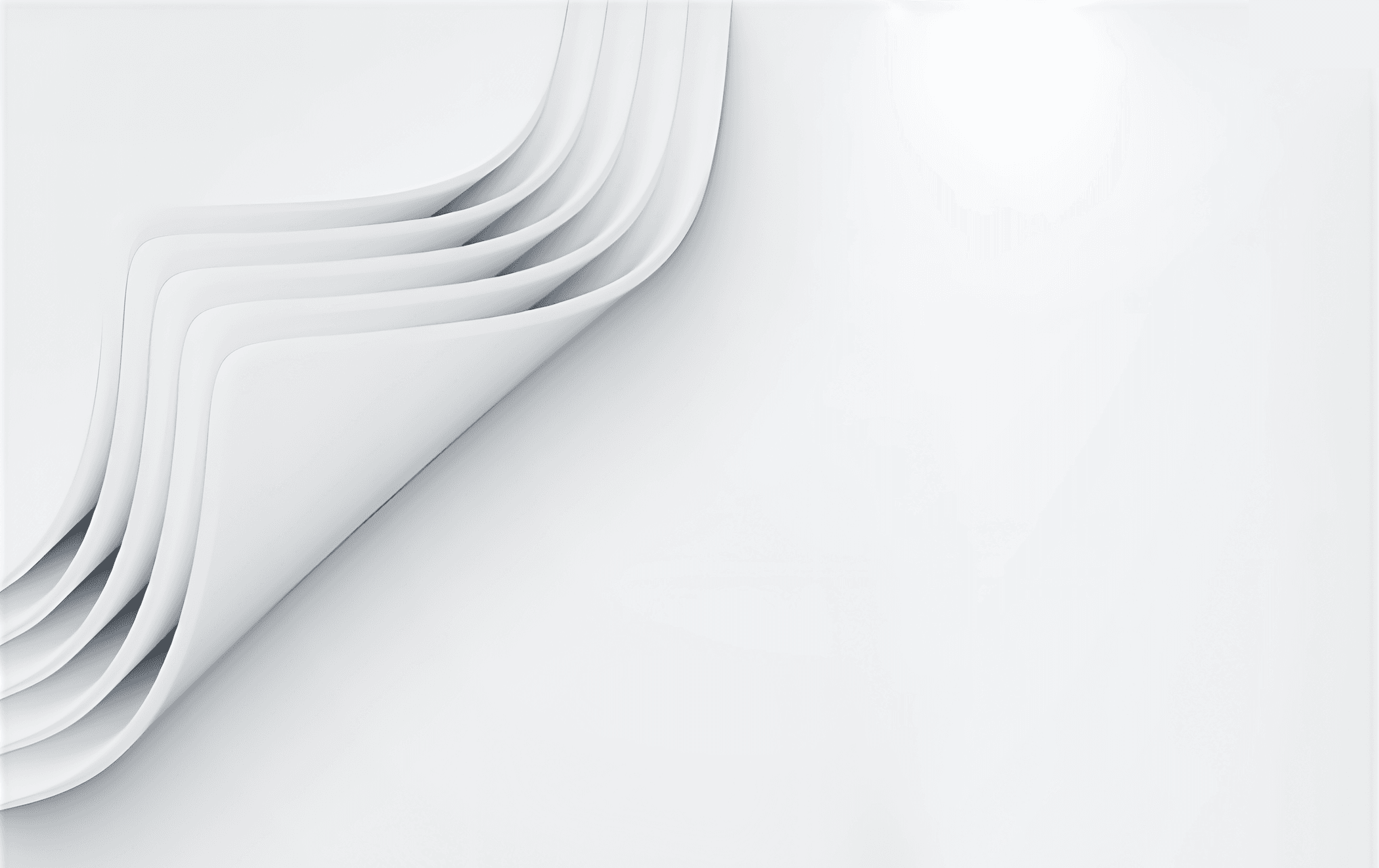 hero cover image white papers layered and folded at corner